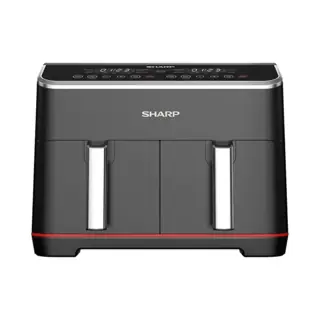 جهاز مطبخ Sharp KF-DF80RT-EK2 1800W, 8L Digital Air Fryer with Dual Cooking