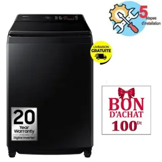 غسالة Lave Linge Top SAMSUNG WA80F19S8B 19Kg – Noir