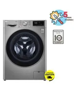 غسالة Lave Linge Frontal LG F4R5VYG2T 9 KG - Silver