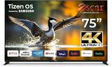 Oscar 75 Inch 4K UHD Smart LED TV, Powered by Tizen OS
