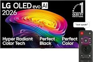 LG 55 inch LG OLED evo AI C6 4K UHD Smart TV OLED55CS6VA black
