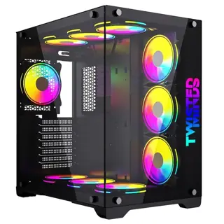 قطعة كمبيوتر Twisted Minds Bullet-07 Mid Tower ARGB Fan Gaming Case