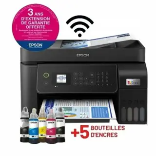 EcoTank L5290 A4 Couleur + 5 Bouteilles D'encre WIFI