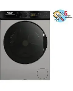 LAVE LINGE FRONTAL INVERTER BRANDT BLF124QSBL 12KG SILVER