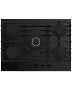 فرن Plaque de Cuisson Encastrable FOCUS F8006BS 5 Feux 70cm - Noir