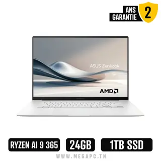 Pc Portable ASUS Zenbook S16 UM5606WA / Ryzen AI 9 365 / 24 Go / 1 To SSD /