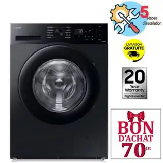 Lave Linge Frontal SAMSUNG 9KG WW90CG0EDABAS Noir