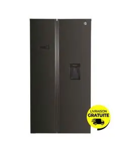 Hoover Réfrigérateur Side By Side HHSBSO-617BWD 529L NoFrost Noir