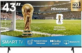 Hisense 43A4K Smart TV, 43-inch, LED, FHD - Black
