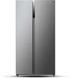 Hitachi Refrigerator, Side by Side, 18.6 Cu.ft, Silver - HRSN9552DXSA