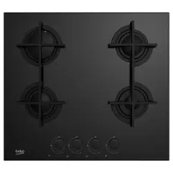 Plaque De Cuisson Beko HILG64225SB 4 Feux 60 cm Noir
