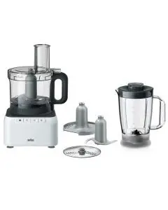 Robot Multifonctions BRAUN FP3131WH 800W - Blanc
