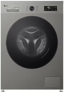 LG Front Load Washing Machine 8kg, 1400 RPM, Platinum Silver