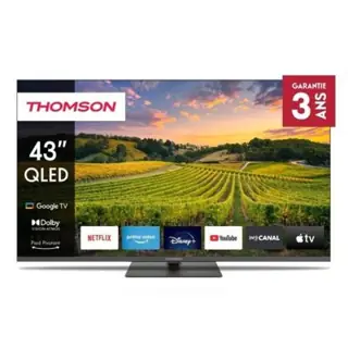 TV Thomson 43" 43QG5C14 QLED Google Tv Noir