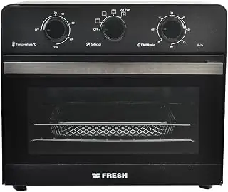 جهاز مطبخ Fresh F-25PB Oven with Air Fryer 1600 Watt 25 Liter, Black
