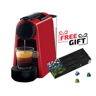 Nespresso Mini Essenza Coffee Machine 0.6 Liter, 19 Bar, Red