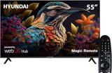 Hyundai 55 Inch Frameless WebOS 4K UHD Smart LED TV with Built in Receiver