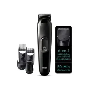 Tondeuse Multifonction 6EN1 BRAUN MGK3410 Rechargeable - Noir