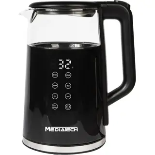 Media Tech MT-KDP005 Pyrex Electric Kettle, Digital, 2200 watt