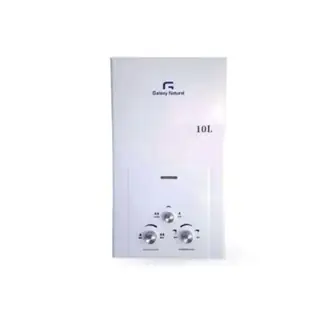 CHAUFFE BAIN GALAXY À GAZ NATUREL 10 LITRES BLANC