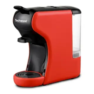 Machine à Café Expresso 2 en 1 Techwood TCA-195N Rouge