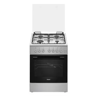Haier 4 Burners Gas Cooker, 60 x 60 cm, HCR6060GT2 – Inox Silver