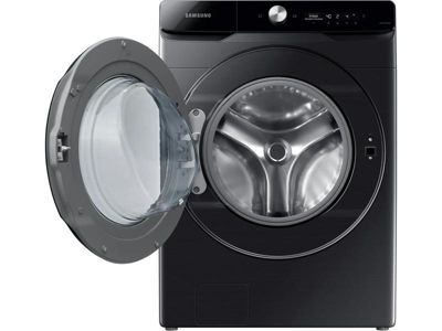 Samsung Front Load Washer 21KG, Hygiene Steam, WIFI, 1100 rpm, Black