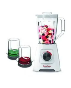 Blender MOULINEX LM423125 600 Watts + 2 Moulins - Blanc