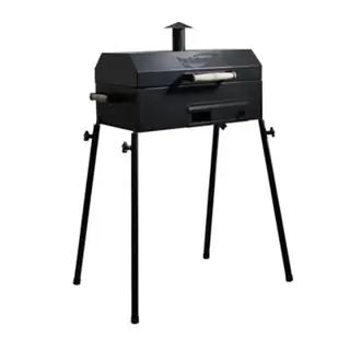 Barbecue au Charbon de Bois avec Couvercle Top-Barbecue BR050 Noir