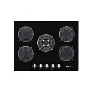 فرن Plaque de Cuisson Focus 5 Feux 90 cm Vitro F.4179B Noir