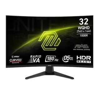 MSI MAG 325CQF 32” Rapid VA | WQHD | 180Hz | 0.5 | CURVED