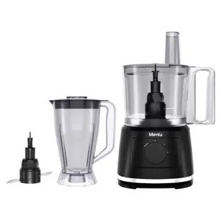 Mienta Blender and Chopper, 1000 Watt, 2 Liter, FP141435A - Black