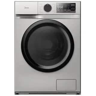 Midea Mfn09W80B/S Inverter Front Load Washing Machine, 8 Kg - Steel