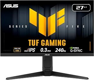 ASUS TUF Gaming Series 5 VG279QML5A Gaming Monitor: 27-inch Full HD Fast-IPS panel