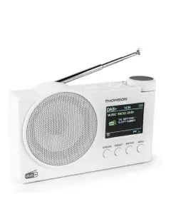 سماعة صوت Radio DAB+ Bluetooth - RT400DABBTWH THOMSON / Blanc