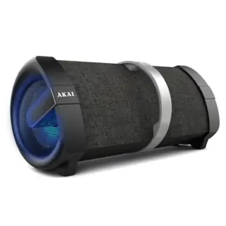 Haut Parleur AKAI ABTSV1 Boombox Stéréo Radio FM - Noir