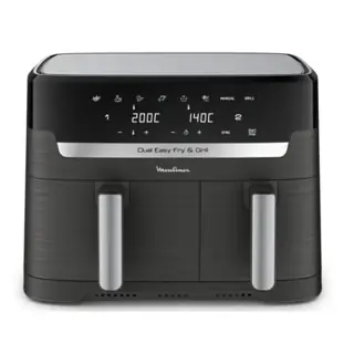 Friteuse Sans Huile Moulinex Dual Easy Fry & Grill 8.3 L EZ905B20 Noir