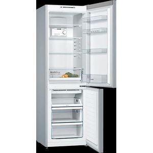 BOSCH Free-Standing Fridge-Freezer With Freezer 235 W KGN36NL30U Silver