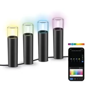 Lot de 4 Balises Extérieures Smart LED KSIX WiFi + APP 12W - BXOUTL2