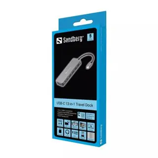 Station D'accueil - Travel Dock Sandberg USB-C (13en1)