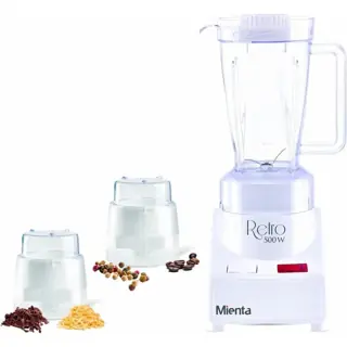 Mienta Electric Blender, 500 Watt, 1 Liter, BL721 - White