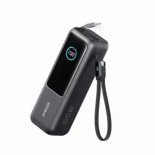 Anker Power Bank 25000mAh 165W Built-In USB-C Cable A1695H11 - Black
