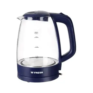 جهاز مطبخ Fresh Kettle Glass 1.7 Liters - Black