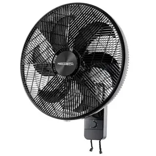 جهاز منزلي Media Tech Wall Fan 18 Inch - 6 Blades 3 Speeds - Black - MTWF55M