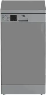 Beko DVS05020S Dishwasher, 45 cm, 10 Persons, LED Display - Silver