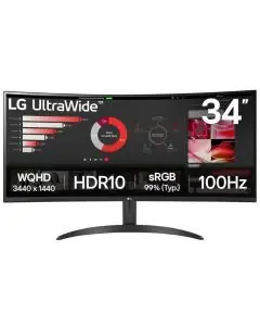 تلفزيون Ecran Gaming LG 34WR50QK 34'' UWQHD Incurvé 100Hz