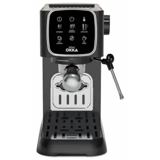 جهاز مطبخ Arzum Okka Ok0034-0500 Espresso Machine, 1628 Watt, 2 Cups, Black Chrome