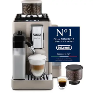 DeLonghi Rivelia Fully Automatic Coffee Machine 19 Bar 1450 Watt -Beige