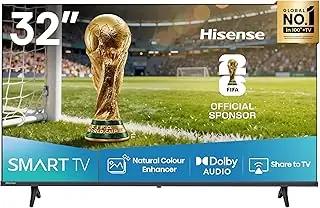 Hisense 32-Inch HD VIDAA Smart LED TV, Bezel-Less Design, DTS Virtual X