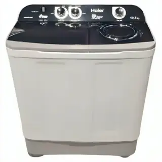 Haier Twin Tub Washer, 10.5 Kg Washing Capacity, 6 Kg Spin Capacity